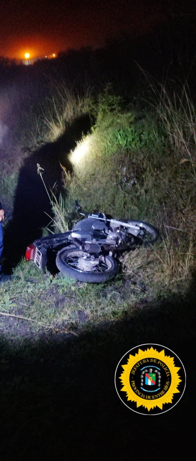 VILLAGUAY: Encontraron una motocicleta en una zanja y la restituyeron a su dueña Noticias