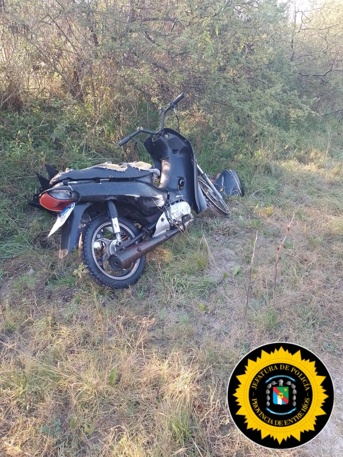 VILLAGUAY: Recuperaron una motocicleta robada en una zona rural del departamento