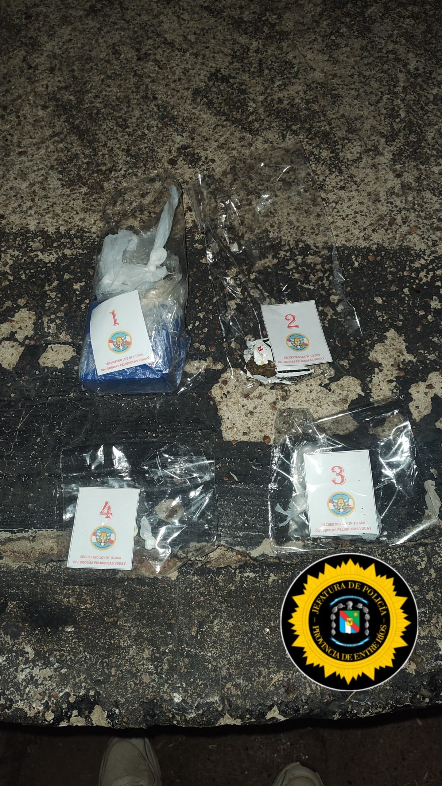 VILLAGUAY: Secuestran marihuana y cocaína durante operativo Plaza Segura