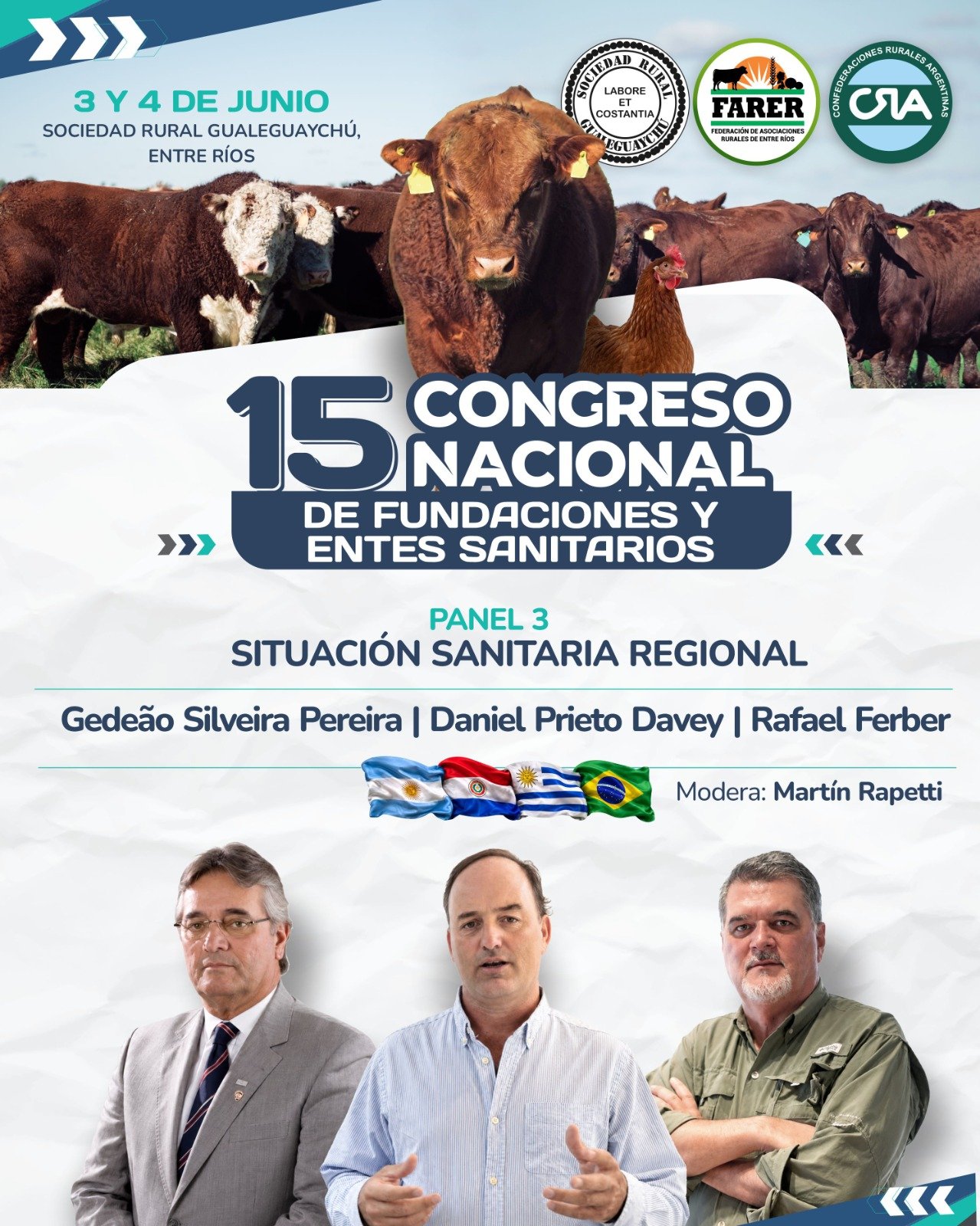 CUENTA REGRESIVA PARA EL CONGRESO NACIONAL DE SANIDAD ANIMAL EN GUALEGUAYCHÚ