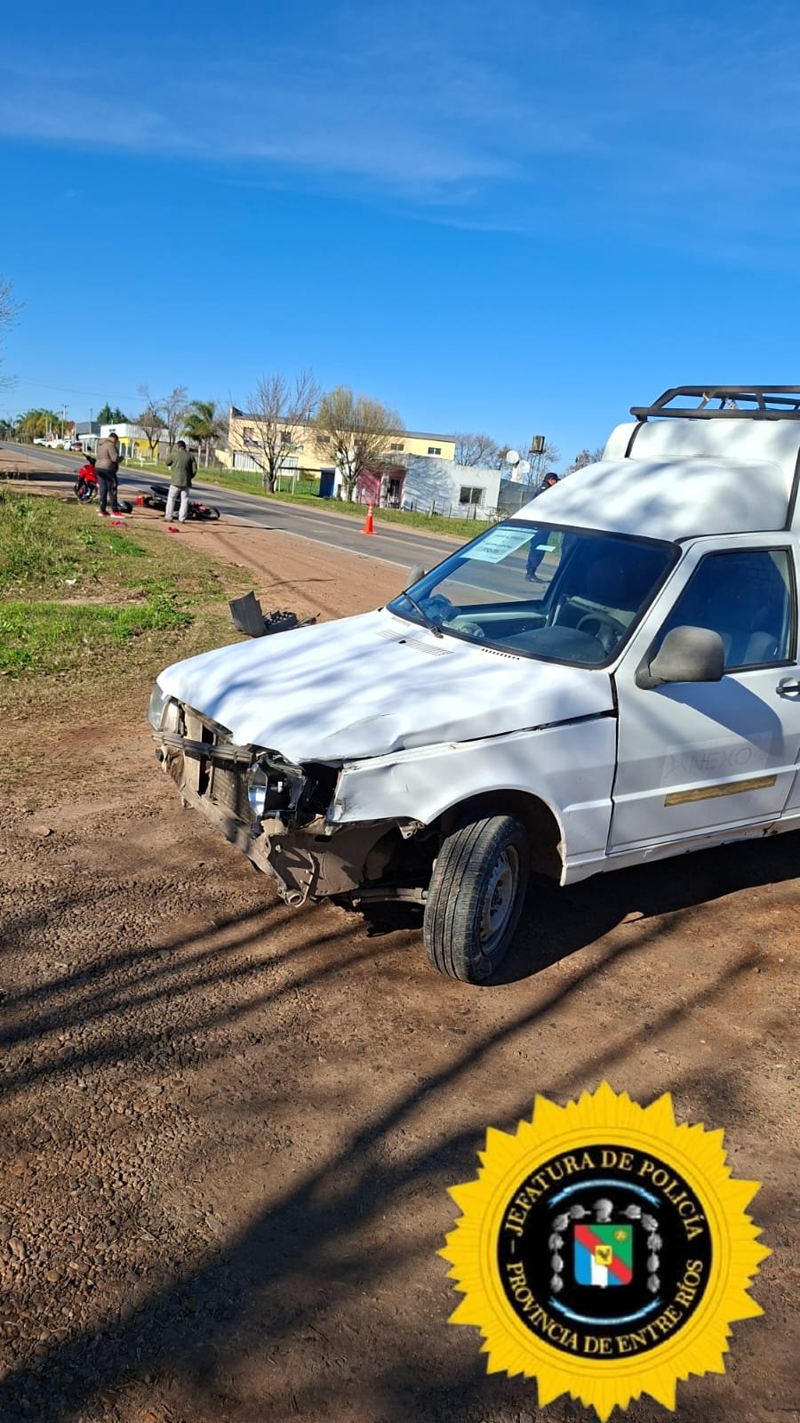 EX RUTA 26: Motociclista sufrió graves lesiones tras chocar con una utilitaria