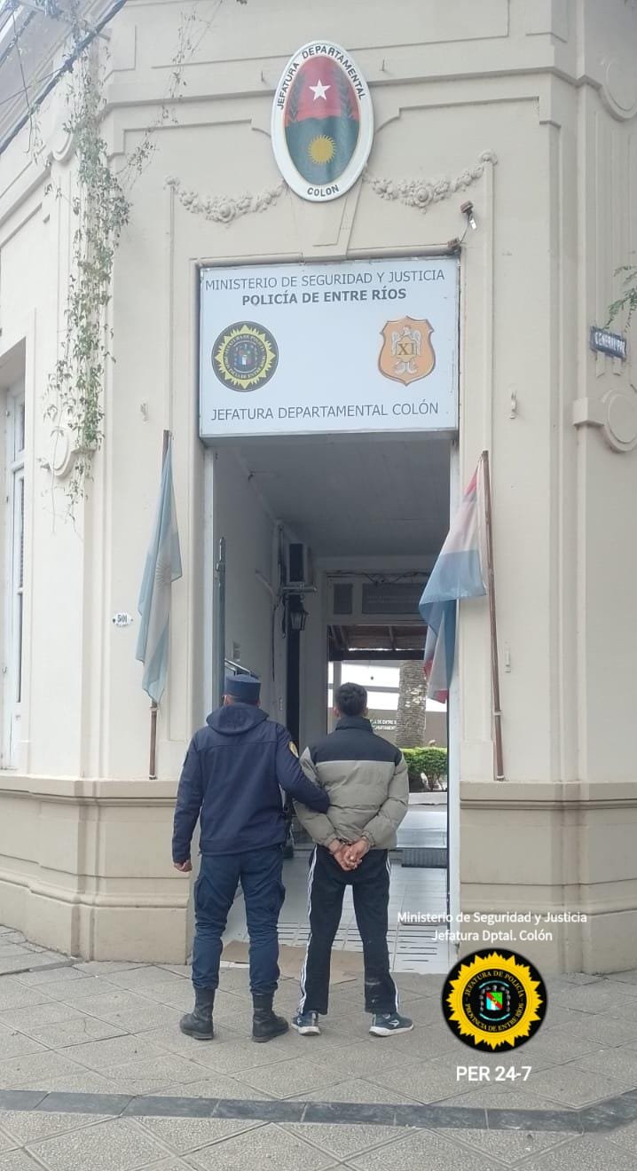 EL BRILLANTE: Incumplió una medida de restricción y terminó detenido